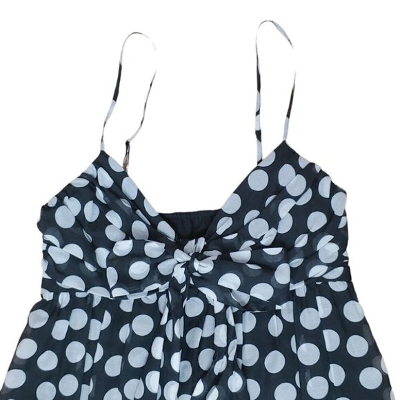 ROBERT RODRIGUEZ Silk lace polka dot empire waist flowy midi dress - Picture 6 of 16